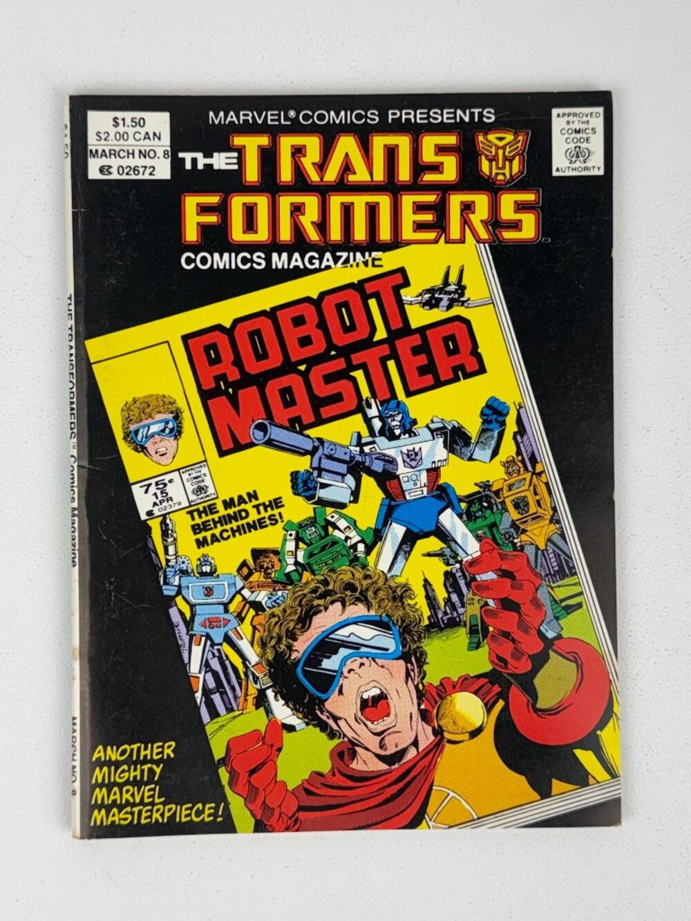 The Transformers Comics‎ Magazine #8 Canadian Price Variant Marvel 1988